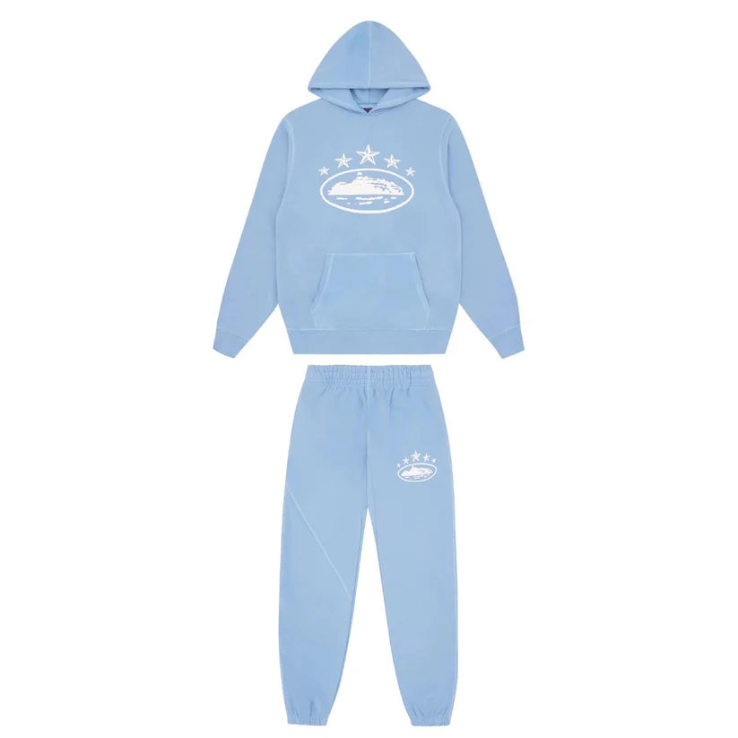 Alcatraz Blue Jumper Tracksuit Set