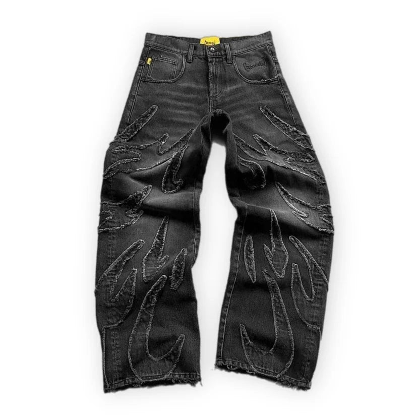 Black Dark Fire Jeans